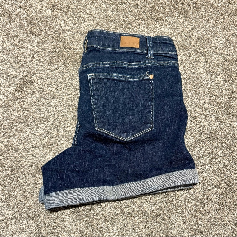 Judy Blue High Waist Dark Wash Denim Shorts